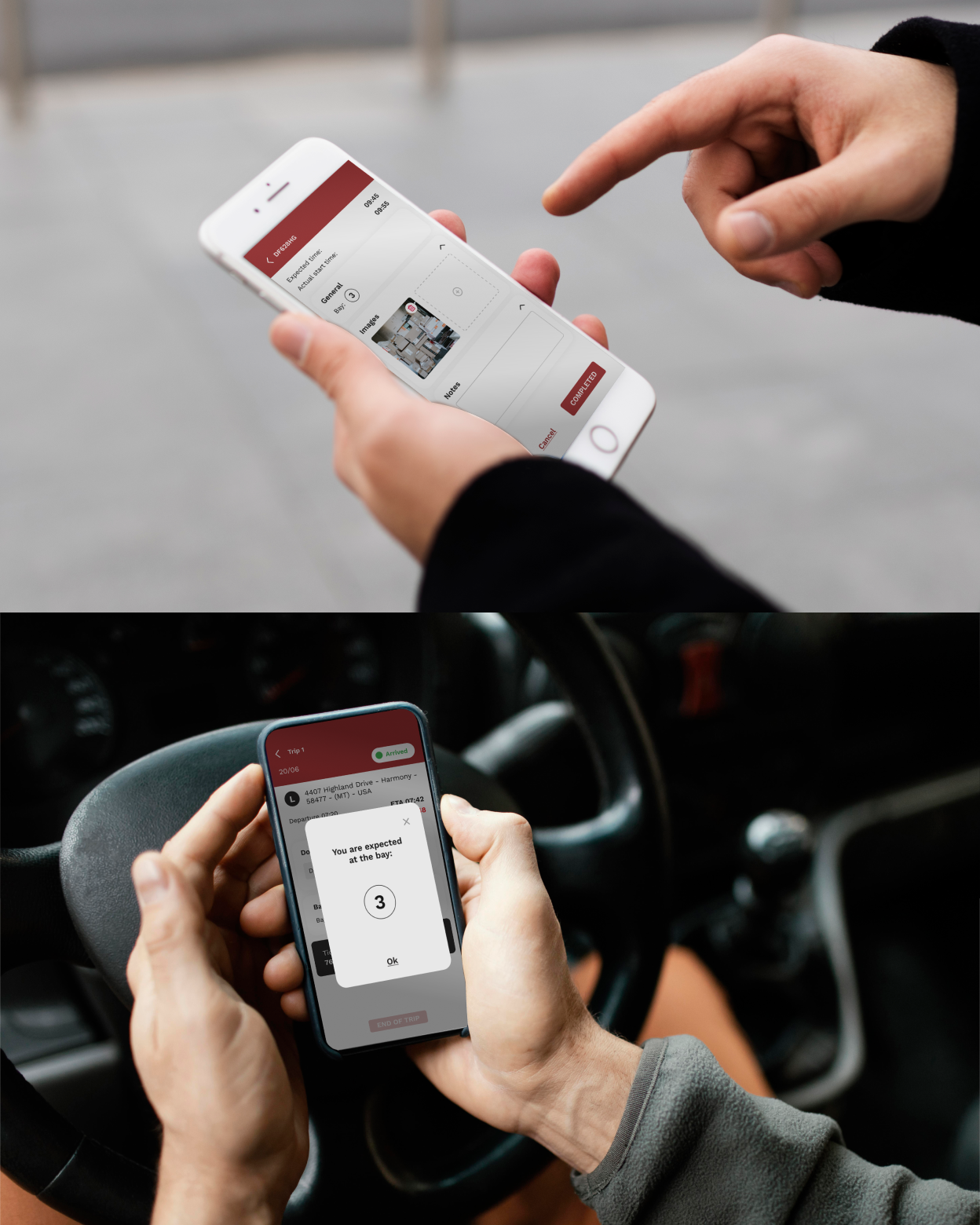 app to manage vehicles in entrance and exit