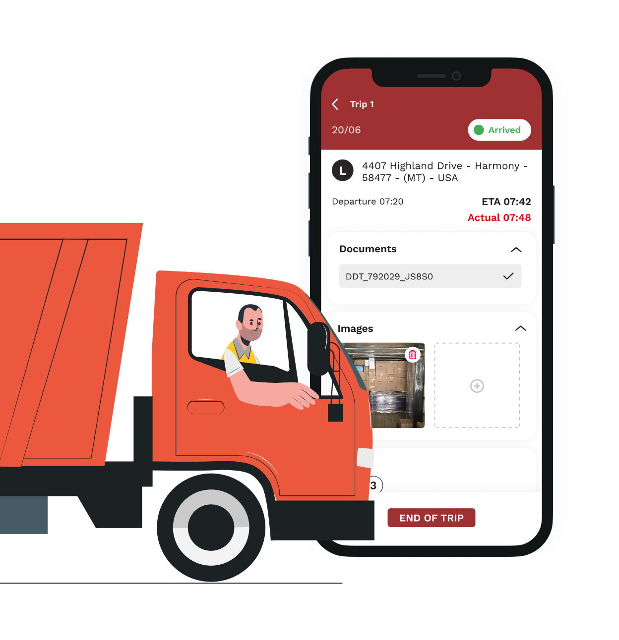 Dichiarazione di uscita dal piazzale